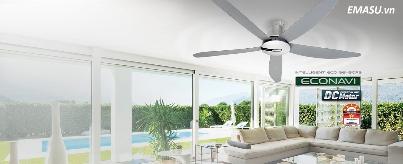 Quạt trần Panasonic F-60TAN công suất hoạt động 37W làm mát hiệu quả