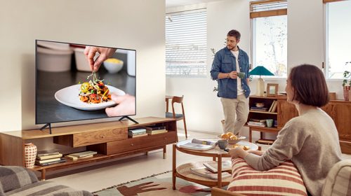 Smart Tivi Samsung 4K 55 inch 55AU7000 giá chuẩn rẻ, uy tín tại Hà Nội, tiết kiệm thời gian, bảo hành chính hãng trên tòan quốc