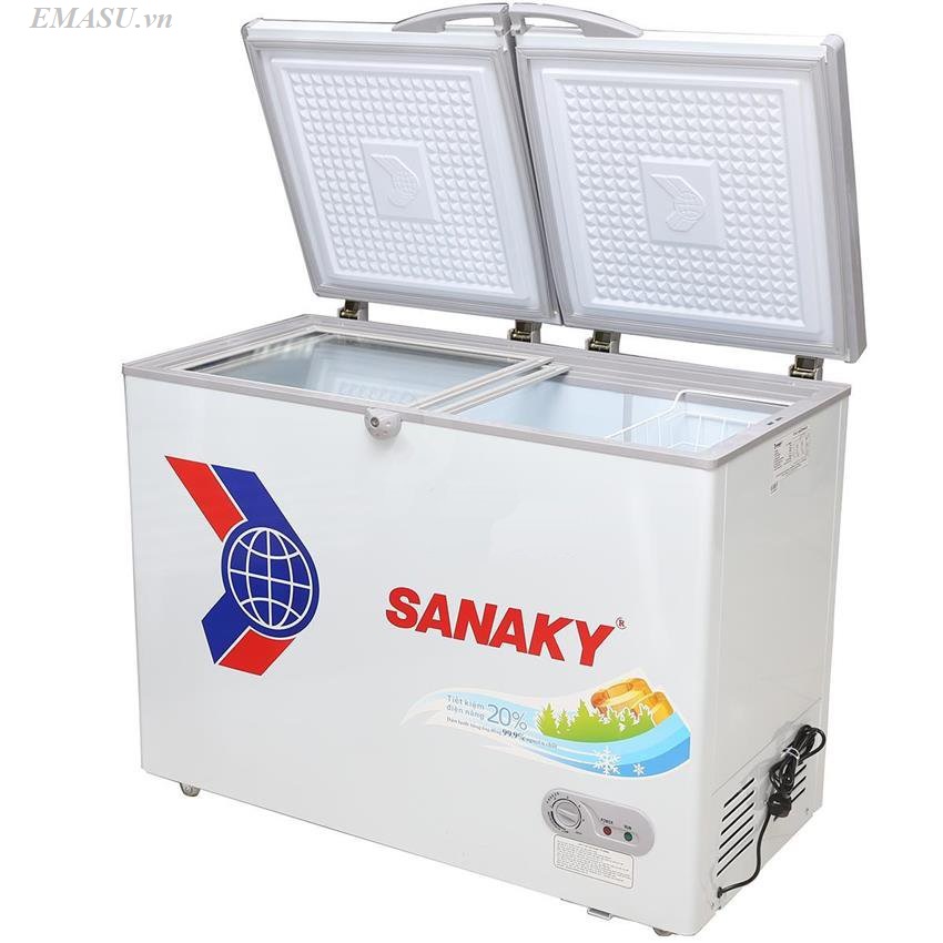 Tủ đông Sanaky VH-2599A1 là model mới trong dòng sản phẩm tủ đông giá rẻ 1 ngăn 2 cánh của Sanaky