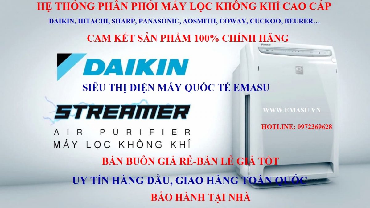 Nơi bán máy lọc không khí Daikin chính hãng, phân phối toàn quốc