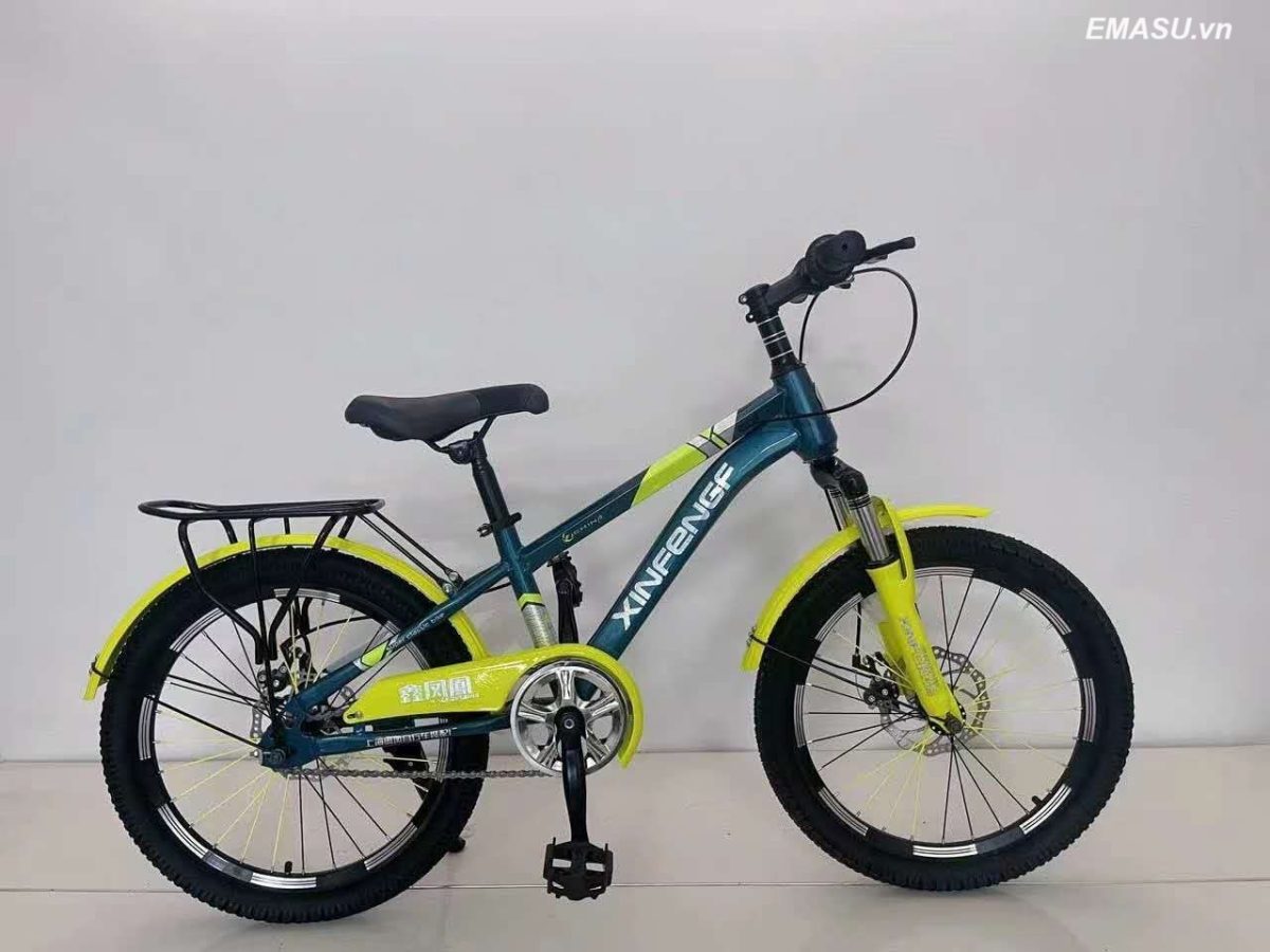 Hình ảnh minh hoạ xe đạp trẻ em nam 18 inch màu xanh lá