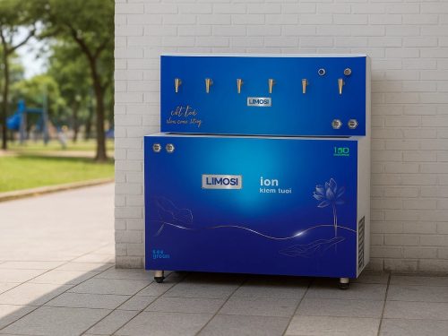 Máy lọc Ion kiềm Limosi 50L nóng lạnh nguội công nghệ tạo ion kiềm giàu hydrogen kết hợp điện phân cực tan magie