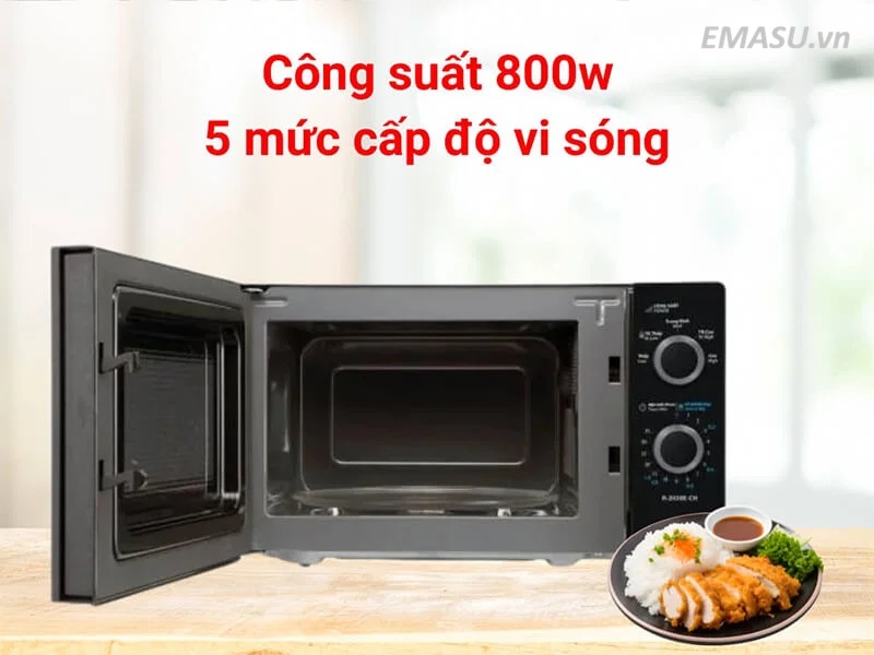 Hình ảnh bên trong lò vi sóng Sharp R-2030E-CH