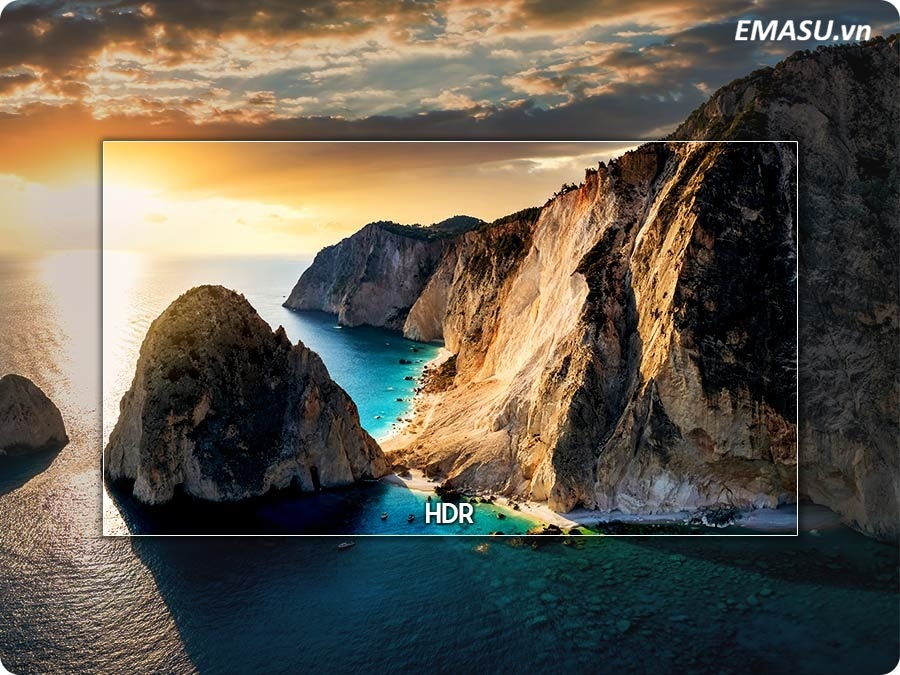 Chuẩn 4K sắc nét, cải thiện tương phản, tái hiện hoàn hảo khung hình tối và sáng