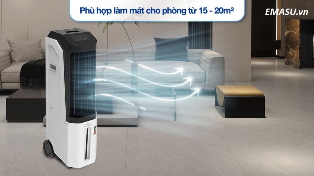 Diện tích làm mát phù hợp của quạt điều hoà Hòa Phát HPCF1-045