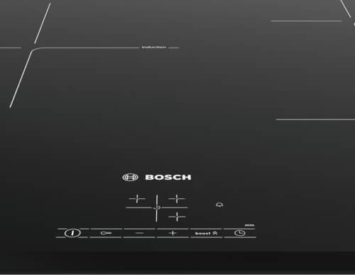 Mặt bếp từ Bosch PUC631BB2E thiết kế tinh tế với 3 vùng nấu