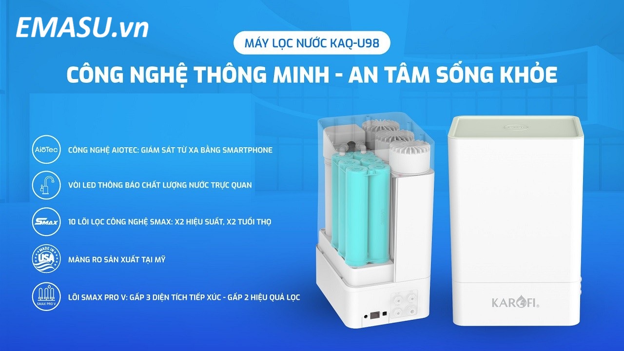 Hình ảnh minh hoạ máy lọc nước RO Karofi KAQ-U65