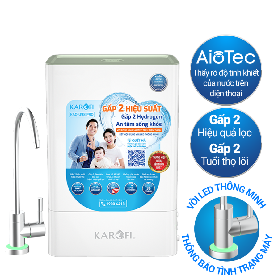 Hình ảnh máy lọc nước RO Karofi KAQ-U98 PRO